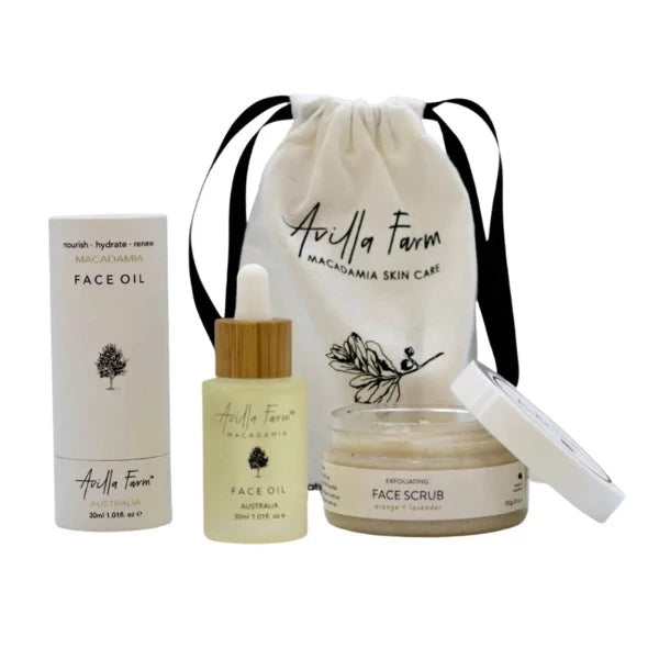 Avilla Farm Exfoliating Face Scrub & Face Oil gift