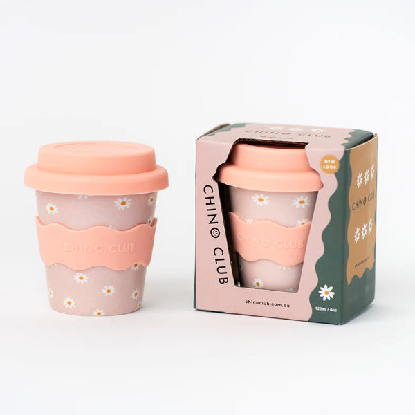 Chino Club Pink Daisy Babychino Cup 4oz
