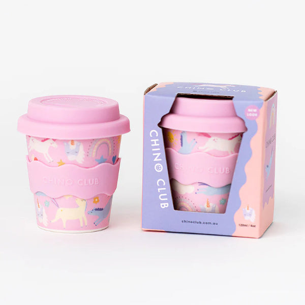 Chino Club Pink Unicorn Babychino Cup 4oz