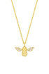 Estella Bartlett Bee Necklace Sparkle Wings Gold Plated