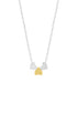 Estella Bartlett Trio Heart Bead Necklace Silver