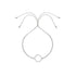Estella Bartlett White Cz Circle Louise Bracelet Silver Plated