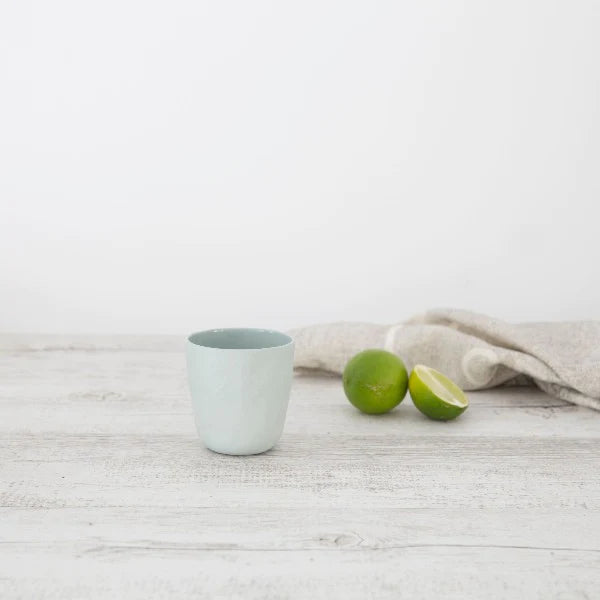 Flax Short Cup 7.5cm Duck Egg