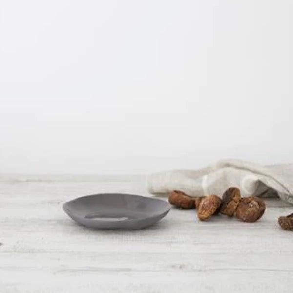 Flax Side Plate Grey 16cm