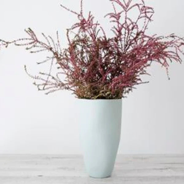 Flax Tall Vase 27cm Duck Egg