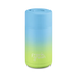 Frank Green 12oz Ceramic Reusable Cup Gradient Sky Blue Pistachio Green with Push Button Lid