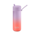 Frank Green 20oz Ceramic Reusable Bottle Straw Lid Gradient Lilac Haze Living Coral