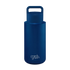 Frank Green 34oz Stainless Steel Ceramic Reusable Bottle (Grip Finish) Deep Ocean