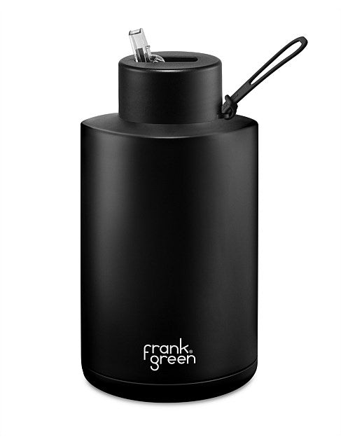 Frank Green 68oz Stainless Steel Ceramic Bottle with Straw Lid Midnight