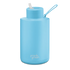 Frank Green 68oz Stainless Steel Ceramic Bottle with Straw Lid Sky Blue