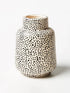 Jones & Co Black Spotted Vase