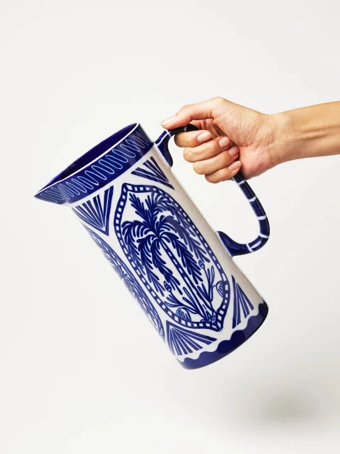 Jones & Co Del Sol Jug Blue