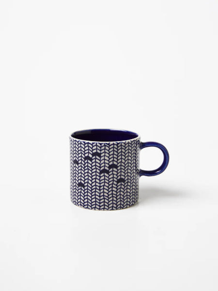 Jones & Co Blue Weave Espresso Cup
