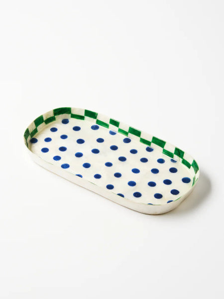 Jones & Co Paradis Blue Spot Tray