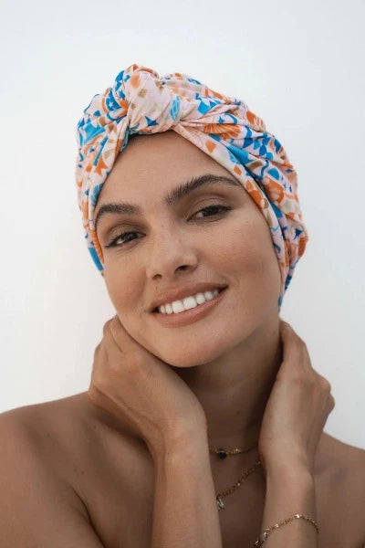 Louvelle Dahlia Shower Cap in Yacht Vibes