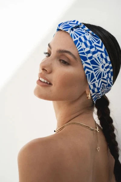 Louvelle Seraphine Headband in Mediterranean Sun