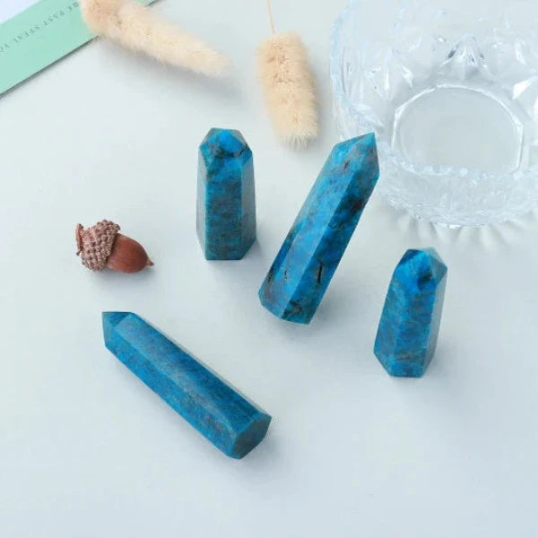 Moon Rituals Blue Apatite Crystal Tower creativity and self-expression