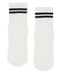 Move Active Classic Crew - Sporty Black Stripe Ivory Grip Socks L