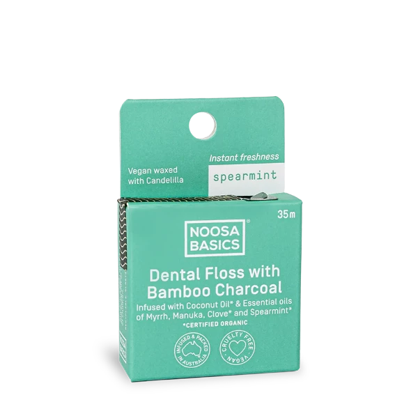 Noosa Basics Dental Floss with Bamboo Charcoal - Spearmint