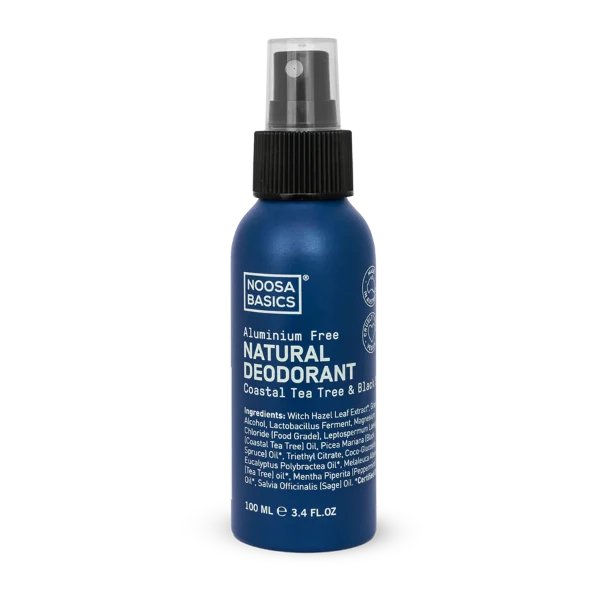 Noosa Basics Natural Deodorant Spray Coastal Tea Tree &amp; Black Spruce 