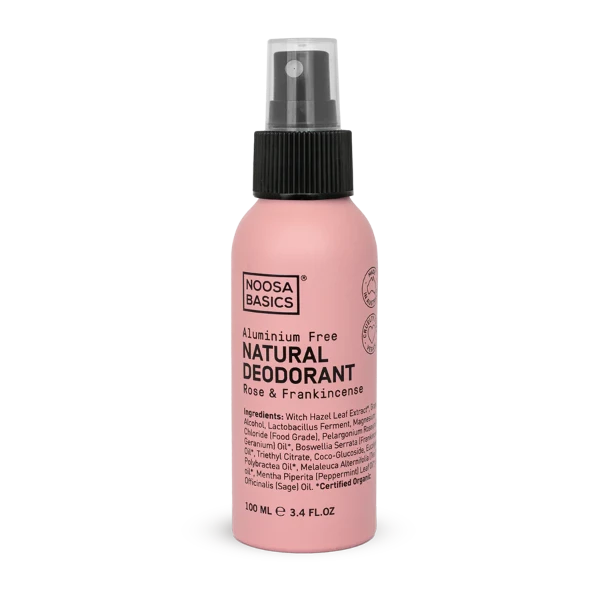 Noosa Basics Natural Deodorant Spray Rose & Frankincense
