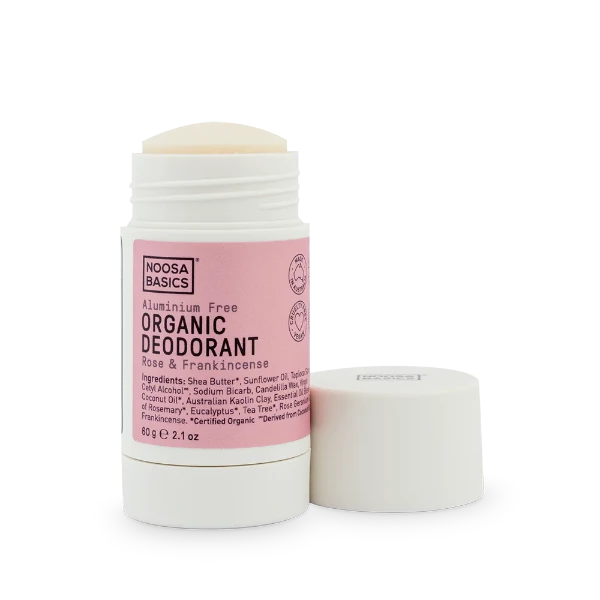 Noosa Basics Organic Deodorant Stick Rose & Frankincense