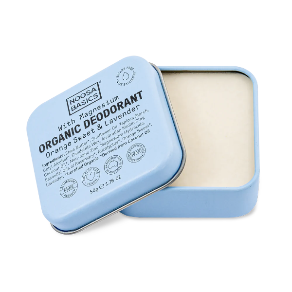 Noosa Basics Deodorant Cream in Tin Sweet Orange and Lavender 50g