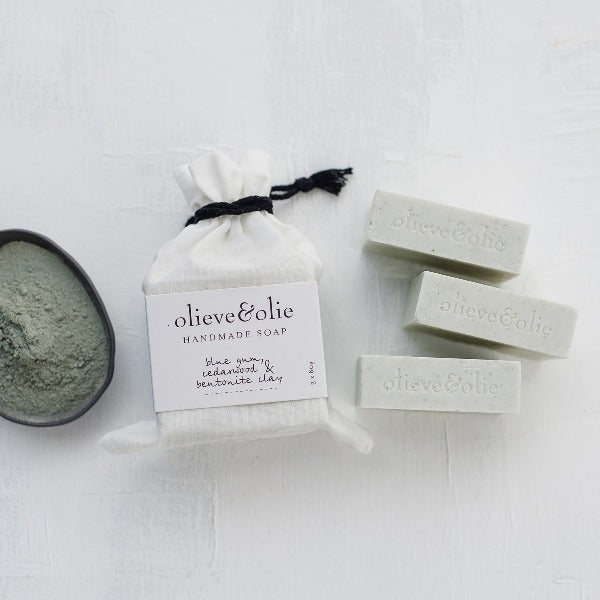 Olieve &amp; Olie 3 Pack Soap Bergamot, Clary Sage &amp; Charcoal