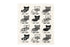 Retro Kitchen Dish Cloth Cats