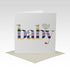 Rhicreative Card Striped Baby