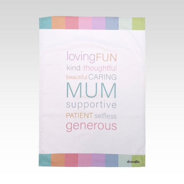 Rhicreative Mum Kind Words Tea Towel