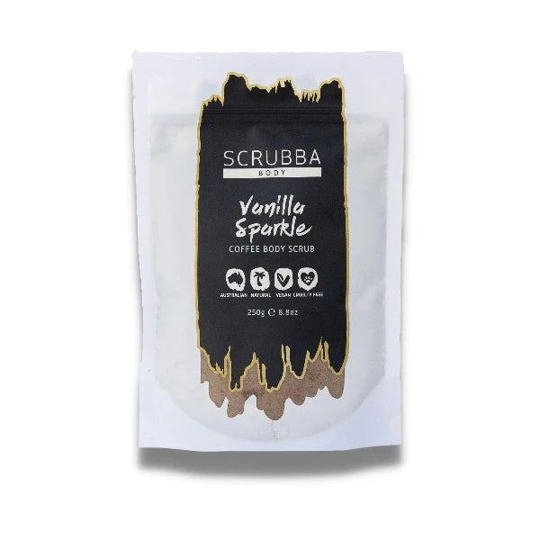 Scrubba Coffee Body Scrub Vanilla Sparkle