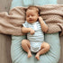Snuggle Hunny Kids Clothing  Short Sleeve Bodysuit 6-12 Months Sage Stripe (0)