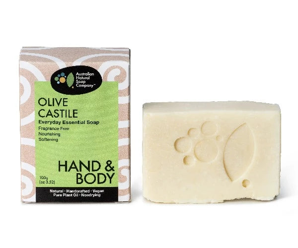 The Australian Natural Soap Co Everyday Essential Olive Castile 100g