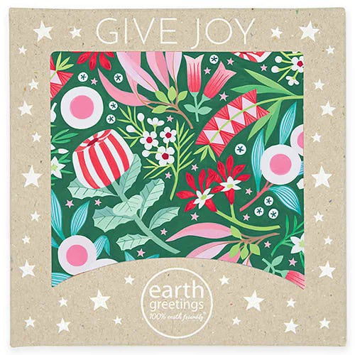 Earth Greetings Square Christmas Cards Merry Natives 8 pack