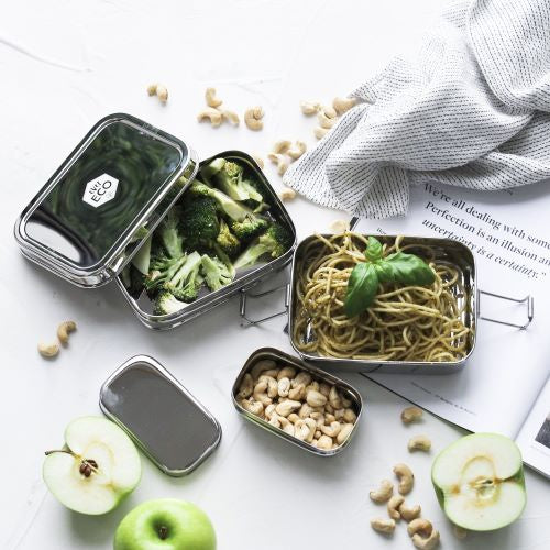 Ever Eco Stackable Bento Box 2 Tier & Mini Container 1200ml