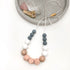 One Chew Three Poppy Silicone Necklace Soft Pink