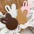 One Chew Three Silicone Bunny Teether Milk Chocolate