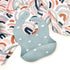 One Chew Three Silicone Catch Bib Blue Clouds