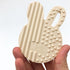 One Chew Three Silicone Bunny Teether Cream