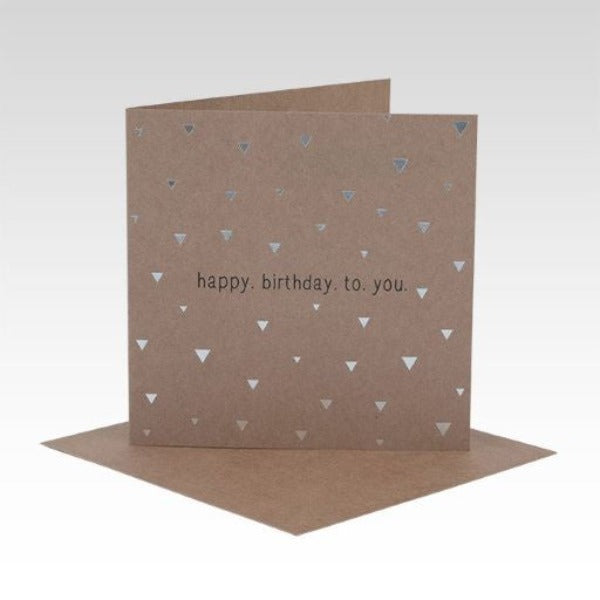 Rhicreative Card Silver Triangles Birthday