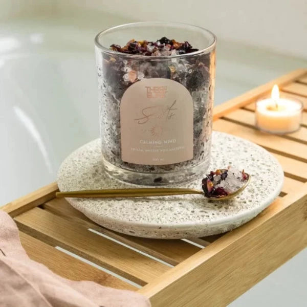 Three Suns Amethyst Crystal Infused Bath Salts &