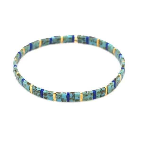 Acqua Diem Hanauma Bay Glass Band Bracelet