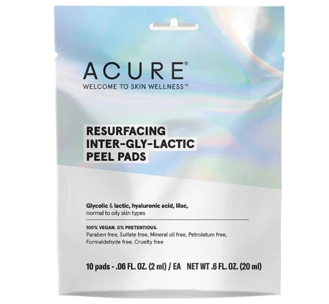 Acure Resurfacing Inter-Gly-Lactic Peel Pads 10 Pads