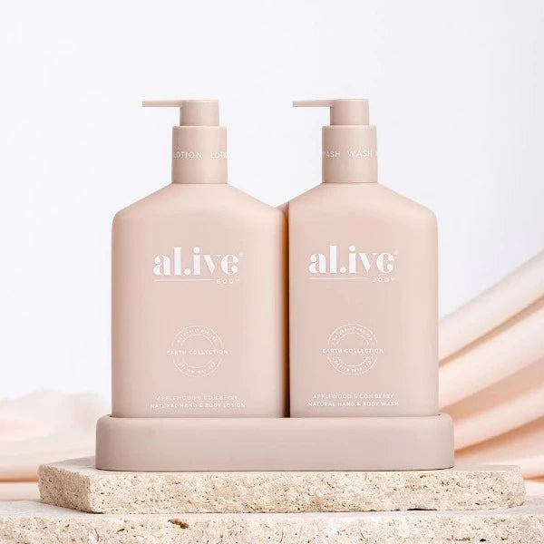 Al.ive Body Applewood & Goji Berry Hand & Body Wash/Lotion Duo