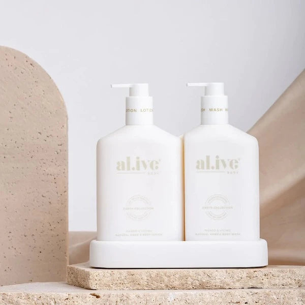 Al.ive Body Mango & Lychee Hand & Body Wash/Lotion Duo
