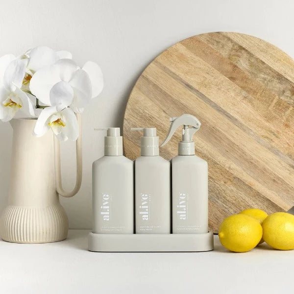 Al.ive Body Dishwashing Liquid, Hand Wash & Bench Spray Premium Kitchen Trio