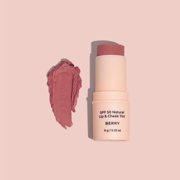 Avocado Zinc SPF 50 Natural Lip & Cheek Tint Berry