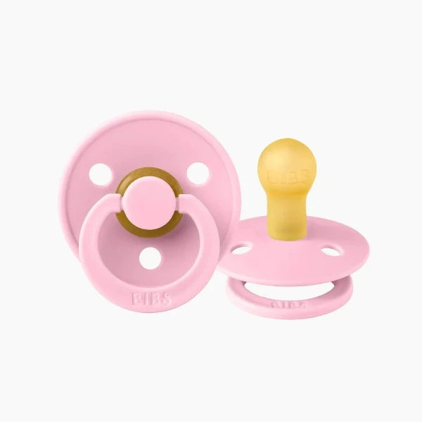 BIBS Dummies Size 2 Baby Pink (2 pack)