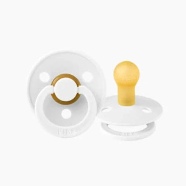 BIBS Dummies Size 2 White (2 pack)